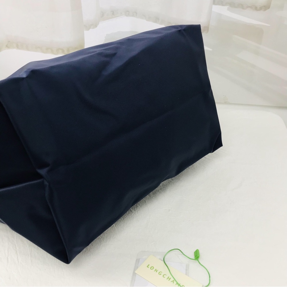 NWT Longchamp Le Pliage Original Large Shoulder Nylon Bag Tote Navy Blue - Picture 10 of 11